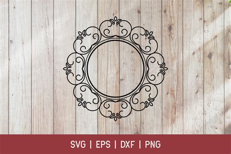 Circle Frame Monogram SVG Graphic by doridodesign · Creative Fabrica