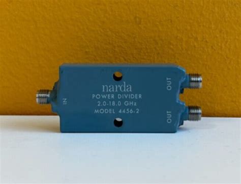 Narda 4456 2 2 To 18 GHz 30 Watt 6 Phase Balance SMA Power Divider