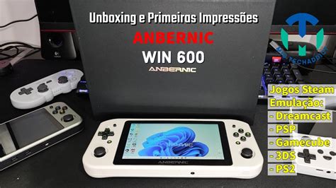 Anbernic win 600 unboxing primeiras impressões YouTube