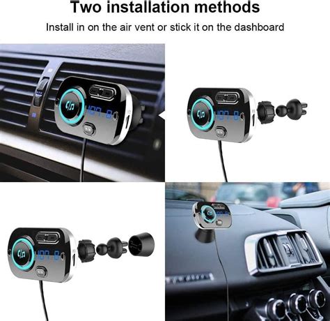 Sonru Newest Fm Transmitter Bluetooth Car Radio Adapter Hands