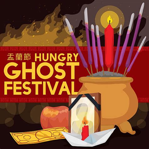 Hungry Ghost Festival Illustrations Royalty Free Vector Graphics