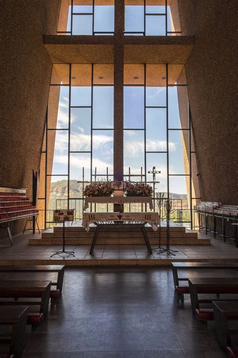 Chapel of the Holy Cross Interior Stock Image - Image of peaceful, view ...