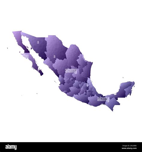 Mapa De M Xico Esquema De Estilo Rural Geom Trico Ilustraci N