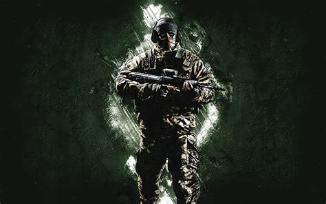 Glaz Rainbow Six Siege Green Stone Background Glaz Rainbow Six Tom