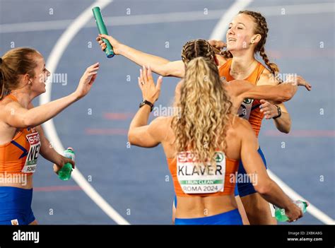 Roma Femke Bol Festeggia La Vittoria Nella Finale Femminile X