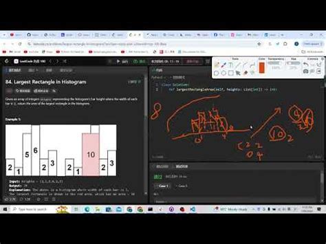 Leetcode 84 Largest Rectangle In Histogram Monotonic Stack YouTube