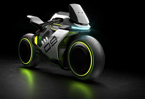 Segway Hybrid Hydrogen Electric Motorcycle Concept Visordown