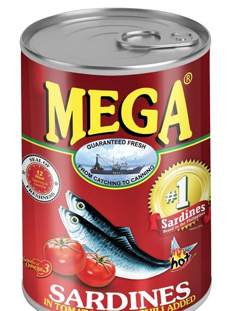 mega sardines  tomato sauce  chili kapamilya imports pty