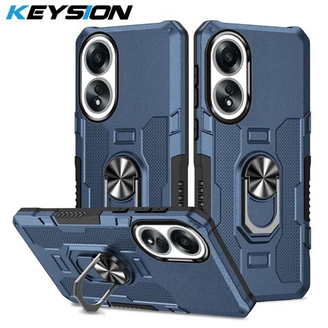 Keysion Shockproof Armor Case For Oppo A58 A78 4g Soft Silicone Pc