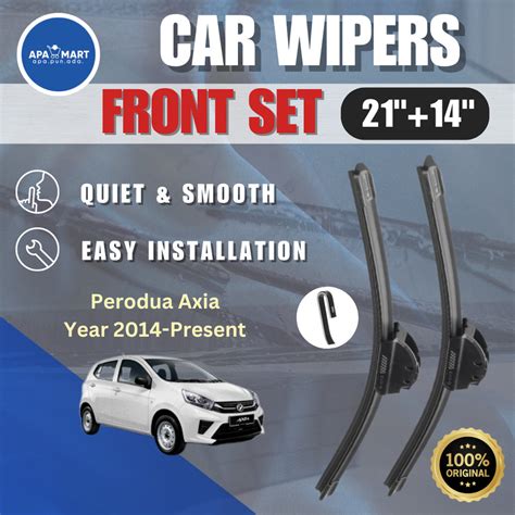 Bosch Osram Clear Advantage Premium U Hook Wiper Set For Perodua Axia