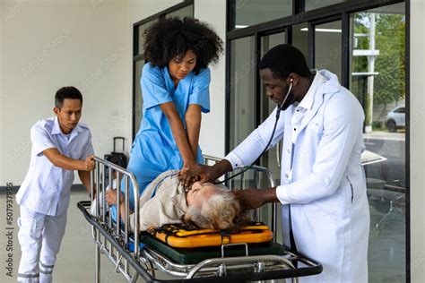 Patient In Hospital Bed Icu