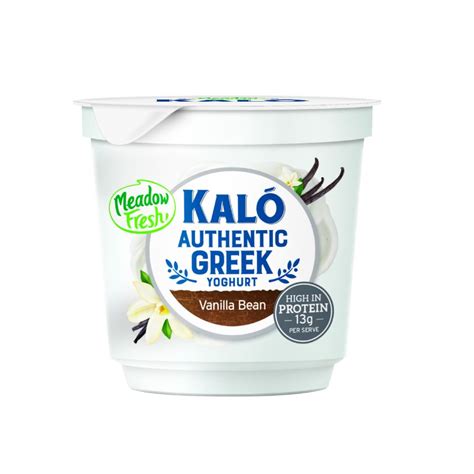 Meadow Fresh Kalo Authentic Greek Yoghurt Vanilla Bean Reviews Black Box