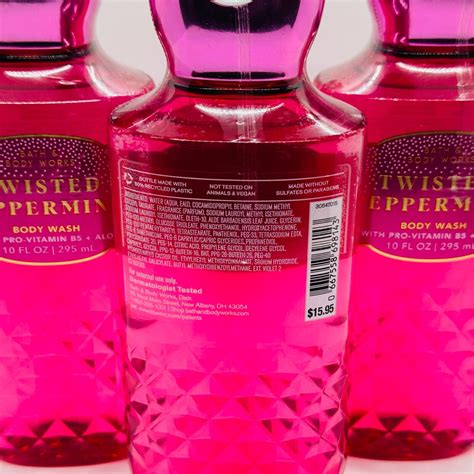 Pack Bath Body Works Twisted Peppermint Shower Gel Body Wash Fl