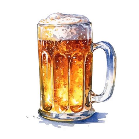 Premium Ai Image There Is A Glass Of Beer With A Foamy Foam On Top