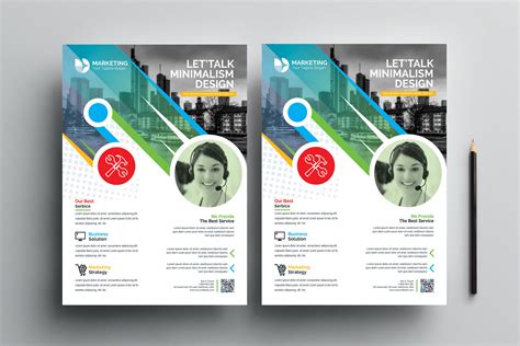 PSD Colorful Flyer Template - Graphic Templates