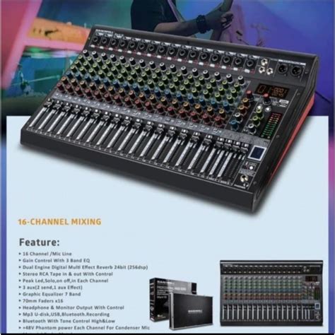 Jual Mixer Audio 16 Channel Hardwell Mark 16 Original Shopee Indonesia