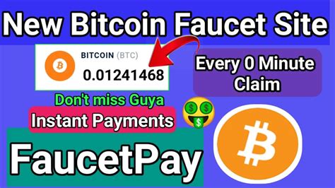 New Bitcoin Faucet Site Claim Bitcoin Satoshi Every Minute