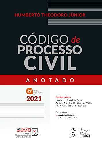 PDF Código de Processo Civil Anotado Saraiva Conteúdo