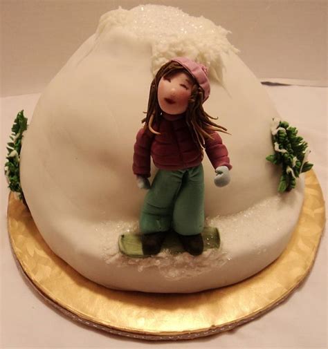 Snowboarding Cake Decorated Cake By Goreti Cakesdecor