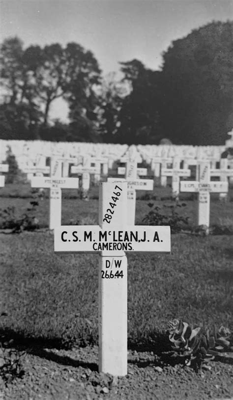 Warrant Officer Ii Class John Archibald Maclean Dcm Cwgc