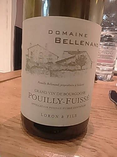 Jean Loron Domaine Bellenand Pouilly Fuiss Vivino Australia