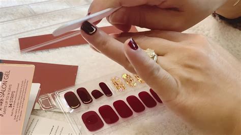 How To Perfectly Apply Gel Nail Strips Stickers Dashing Diva YouTube