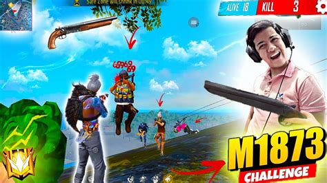 Only M1873 Challenge🤯 Fearless Gameplay Only With Mini Shotgun 😎 Free Fire Gtk111 Tondegamer