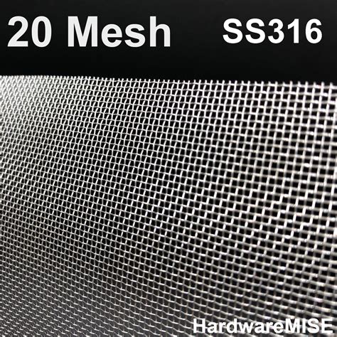 Stainless Steel Wire Mesh Ss 316 Mosquito Netting 20 Mesh Ss316