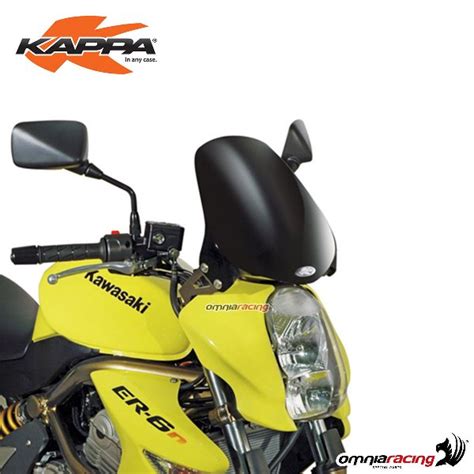 Windscreen Kappa Black 33 5x29cm With Brackets For Yamaha Mt03 660