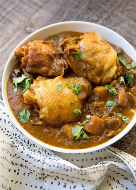 Chicken Thigh Curry With Coconut Milk And Potatoes