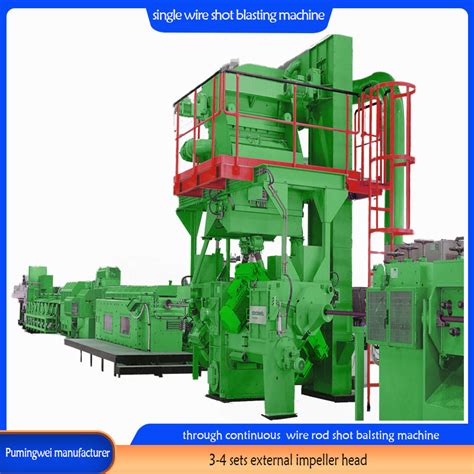 Uncoiling Through Continuous Wire Rod Shot Blasting Machine China