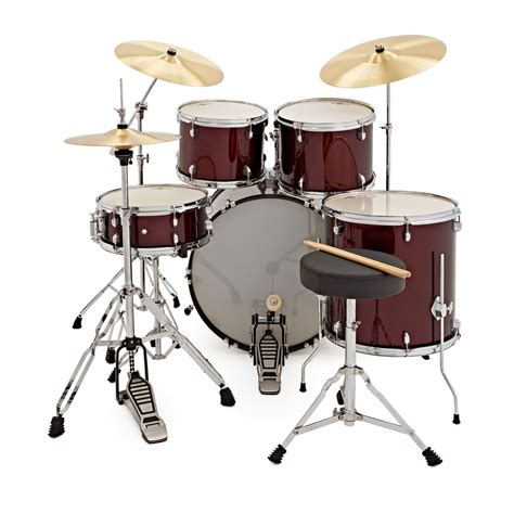 BDK 5 Drum Kit By Gear4music Wine Red At Gear4music