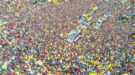 Drone Footage See Dp Ruto S Massive Crowd In Eldoret Town Today