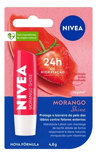 Bálsamo labial Nivea Blister Shine Strawberry 4 8 g Cuotas sin interés