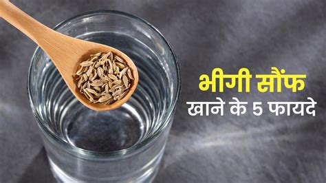 रातभर पानी में भीगी सौंफ खाने से सेहत को मिलेंगे 5 जबरदस्त फायदे