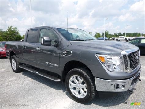 Gun Metallic Nissan Titan Xd Sv Crew Cab X Photo