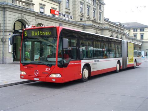 Mercedes Citaro Gelenkbus 323 Eingeteilt Auf Der Linie 5 Vor Dem SBB