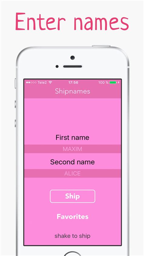 Iphone Için Ship Name Generator Mixer Of Names For Couple İndir