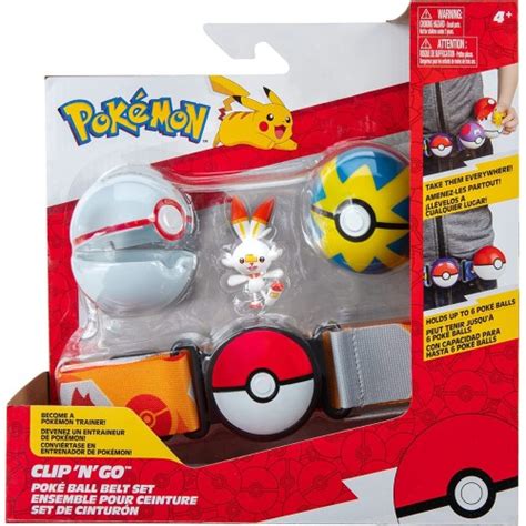 Jazwares Pokemon Clip N Go Poke Ball Scorbunny