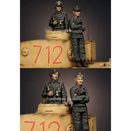 Alpine Miniatures Panzer Commander Set Figures Scale