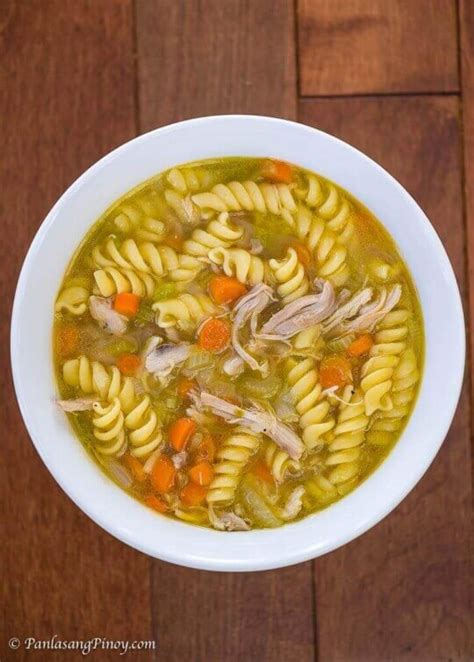 Simple Chicken Noodle Soup Recipe Panlasang Pinoy