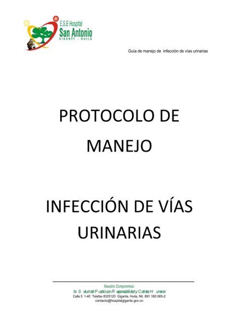 Guía de manejo de infección de vías urinarias Nuestro Compromiso