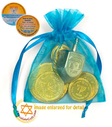 Chocolate Coins & Dreidel (Dairy) - Ocean Hanukkah Favors