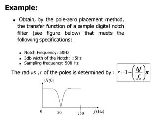 Pole Zero Placement Method Of Filter Design Pptx