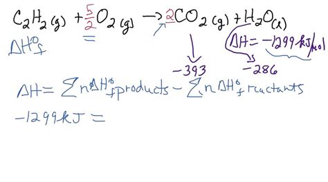 Solved The Heat Of Combustion Of Acetylene Czhz G Oz G Cozlg Hzo G