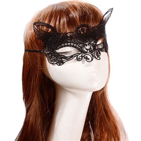 20pcs Masquerade Sexy Masks Halloween Cutout Eye Mask Anonymous Cosplay Party Black Lace Masks