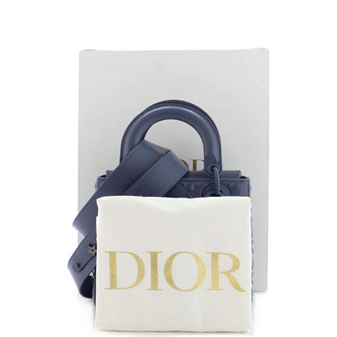 Christian Dior My Abcdior Lady Dior Bag Diamond Motif Cannage Calfskin