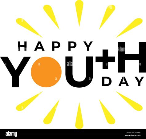 Illustration Design For Celebrating Youth Day Event Logo And Poster