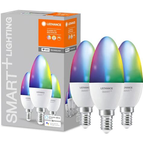 3Pak Żarówka Led E14 B35 5W 470Lm Cct Rgb Ledvance Smart Wifi