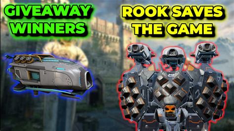 WR Veyron Giveaway Winners Rook Saves The Close Game War Robots